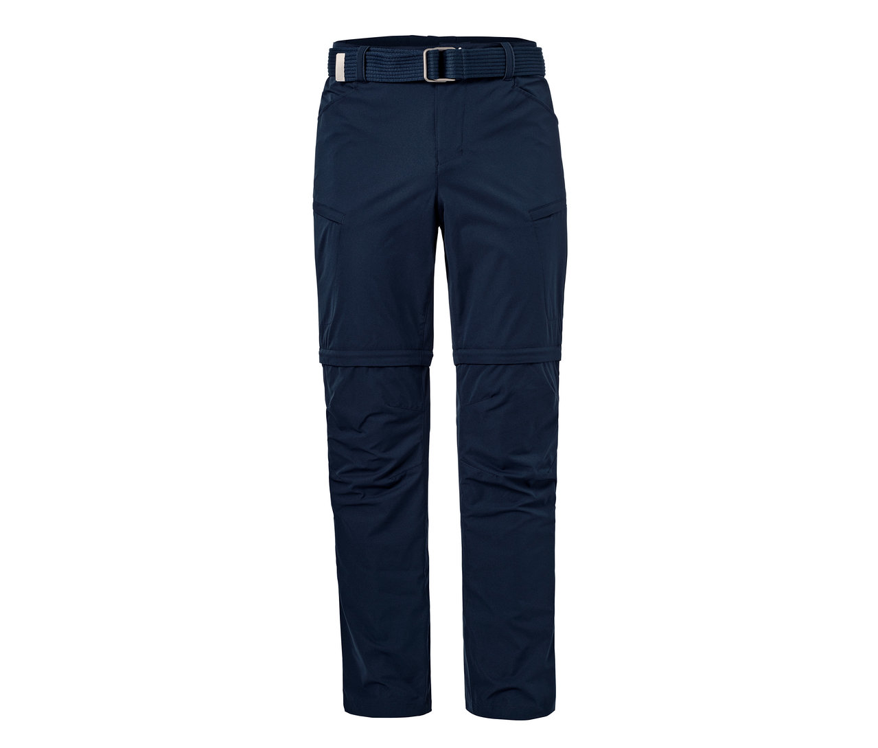 Kemerli lacivert 2'si 1 arada fonksiyonel pantolon.