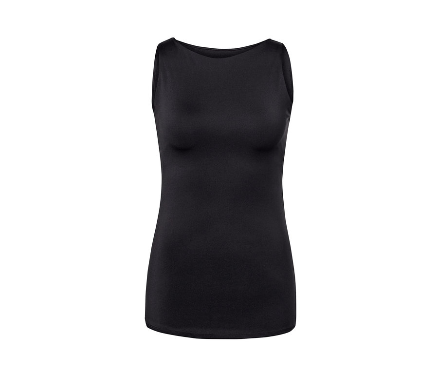 Siyah Entegre Büstiyerli Yoga Tişörtü.