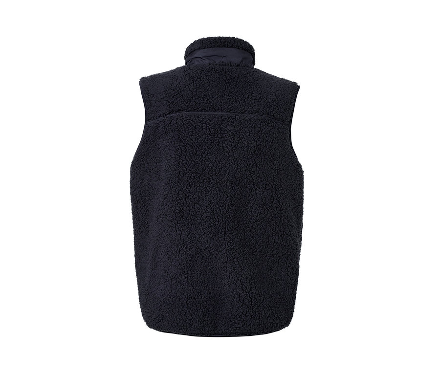 Lacivert renkli teddy yelek.