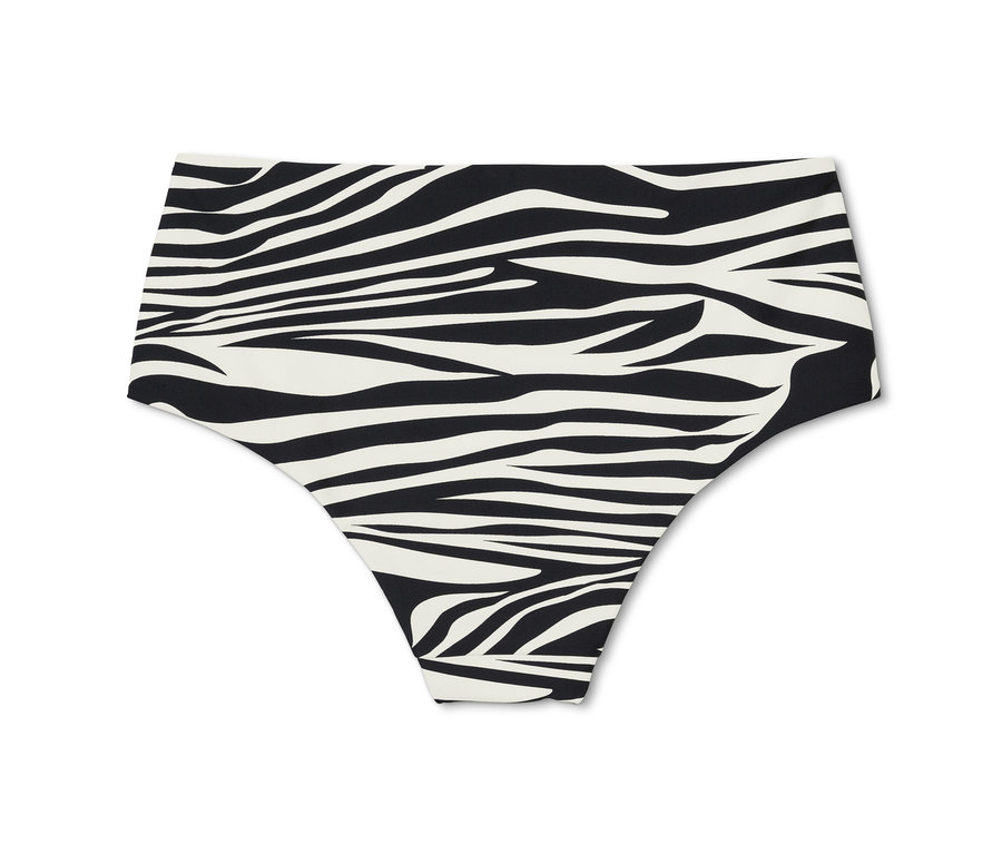Zebra desenli bikini altı.