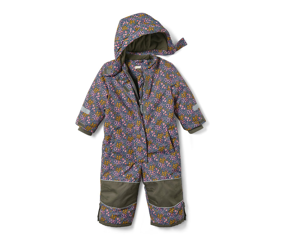 Çiçek baskılı kar takımı.