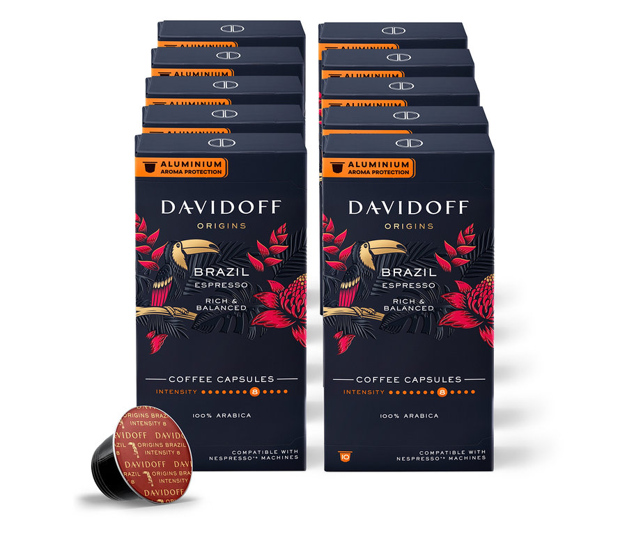 DAVIDOFF CAFÉ ORIGINS Brazil Espresso - 10 x 10 kapsül