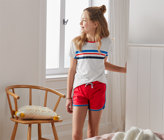 Organik Pamuklu Kısa Çocuk Pijama Takımı