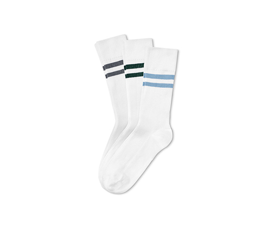 3 Çift Çorap Seti,Beyaz