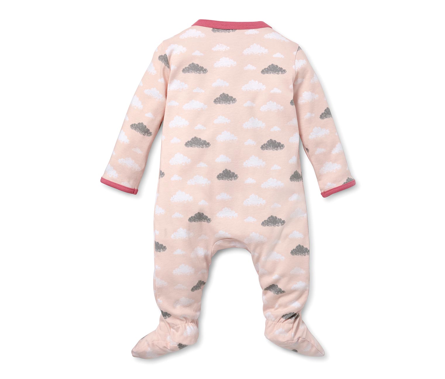 2 Adet Bebek Pijaması, pembe ve beyaz 328816
