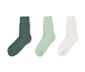 3 Çift Organik Pamuklu Çorap, Yeşil