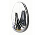 tesa® Powerstrips Askı Mini Oval Kendinden Yapışkanlı, Çıkarılabilir, krom