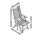 Yüksek Arkalıklı Sandalye »Lenja«
