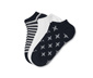 3 Çift Organik Pamuklu Sneaker Çorabı, Tasarımlı