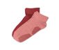 2 Çift Organik Pamuklu Yoga Çorabı, Pembe-Kırmızı
