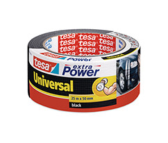 tesa® Extra Power Universal Duct Bant, Gaffer Bant, 25m:50mm, Siyah