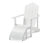 Ayak Parçalı Şezlong Sandalye, Beyaz