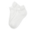2 Çift Üniseks Spor Sneaker Çorabı, Beyaz