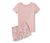 Organik Pamuklu Kısa Pijama Takımı, Pembe