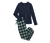 Flanel Pijama Takımı, yeşil - Yeşil