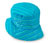 Mavi Turkuaz Çizgili Organik Pamuklu Şapka
