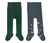 2 Adet Küçük Çocuk Külotlu Çorap, Çiftlik/Yeşil