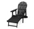 Uzatılabilir Ayaklıklı Adirondack Bahçe Sandalyesi, Siyah