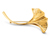 Broş "Ginkgo Yaprağı", 23 Karat Altın Kaplama