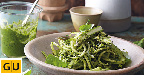 Pesto Soslu Kabak Noodle